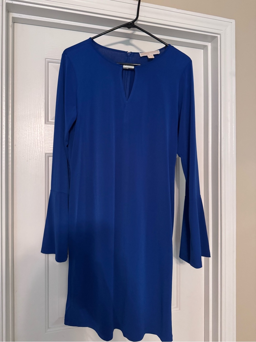 MICHAEL Michael Kors Cobalt Blue Long-Sleeve Shift Dress
